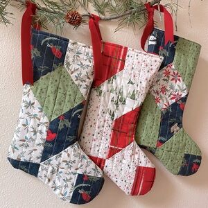ALL SOLD ♥️ Handmade Quilted Christmas Stocking